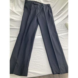 TALLIA Men's Classic-Fit Wool Suit Pleated Dress Pants 34 x 32 Blue Navy